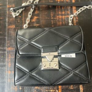 Michael Kors Black Quilted Crossbody Bag